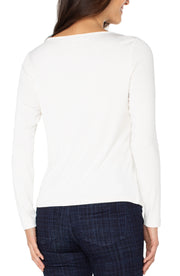 Long Sleeve Boat Knit Top