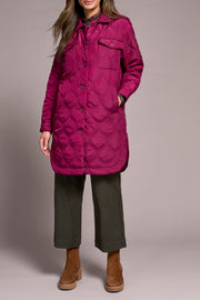 Quilted Button Front Jacket