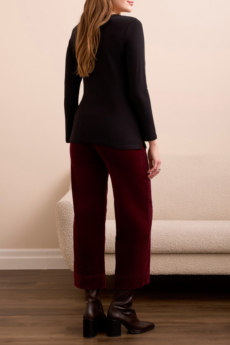 Scoop Neck Long Sleeve Top