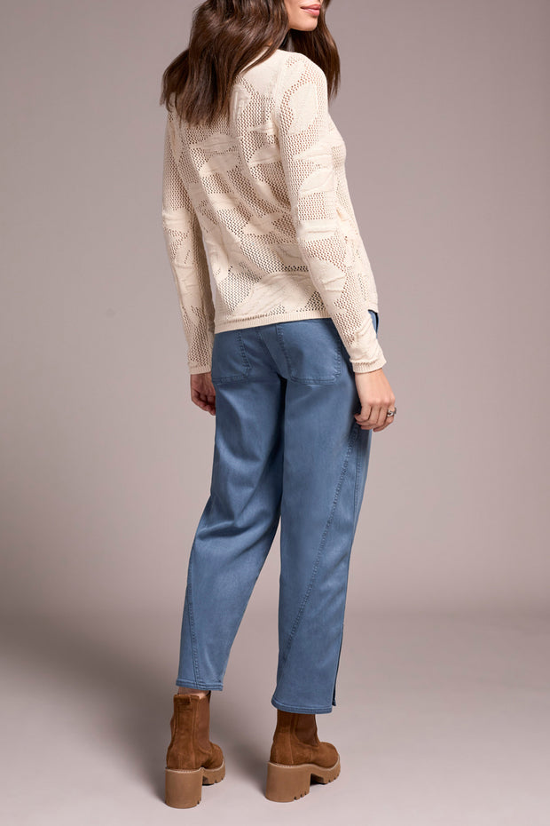 Crochet Boat Neck Sweater
