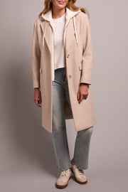 Car Coat with Fooler Hoodie