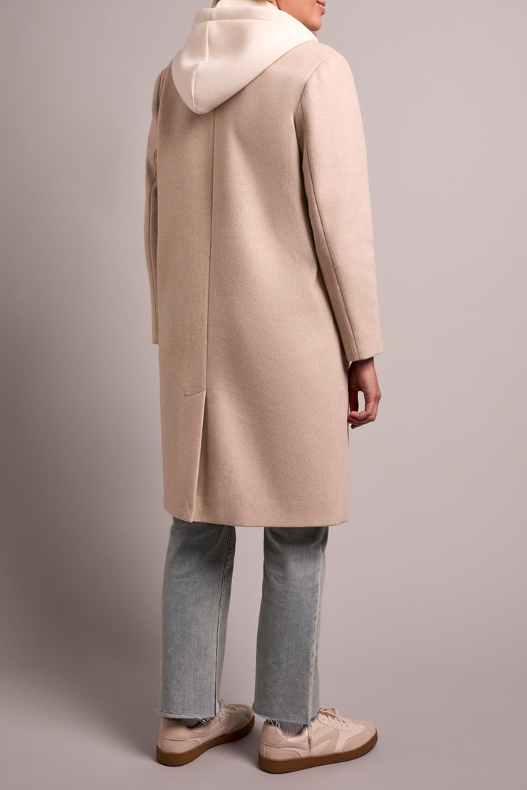 Car Coat with Fooler Hoodie