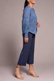 Applique Sleeve Blouse