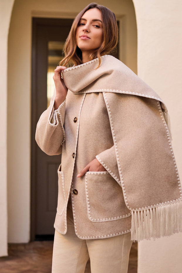 Detach Scarf Coat