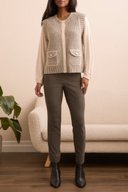 Knit Vest with Pockets