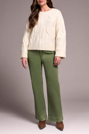 Loose Fit Cable Knit Sweater