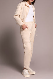 Faux Suede Cargo Pant