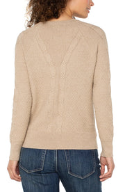 Long Sleeve Crew Neck Raglan Sweater