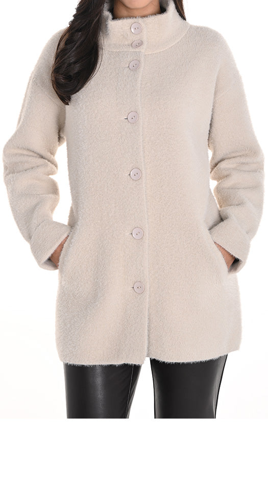 Soft Button Front Jacket