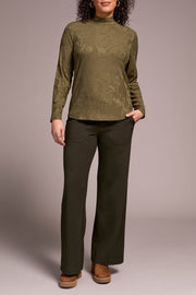 Mock Neck Long Sleeve Top