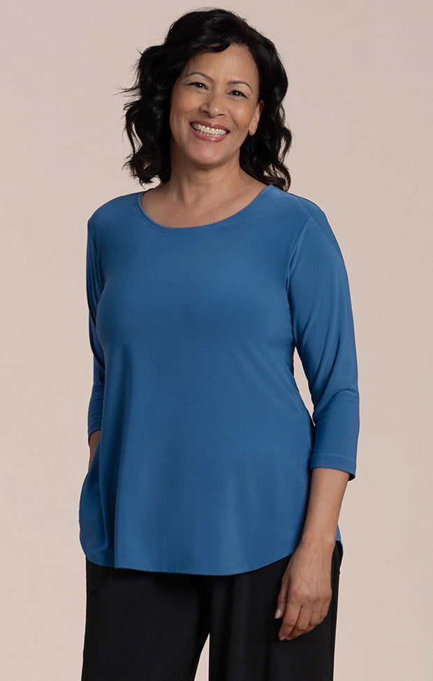 GoTo Classic Relax 3/4 Sleeve Top