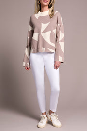 Mock Neck Pocket Sweater