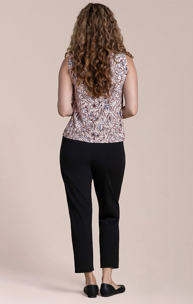 Flared Shell Print Top