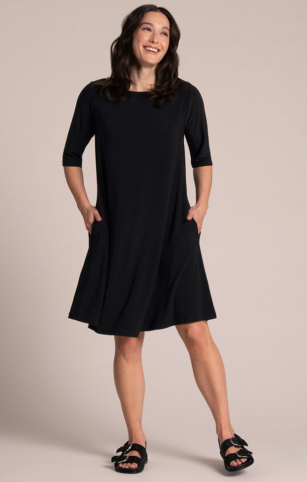 Nu Trapeze 3/4 Sleeve Dress