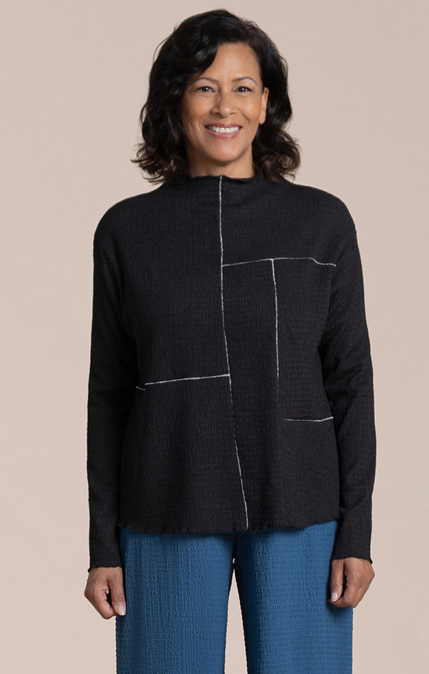 Pop Collage Contrast Top