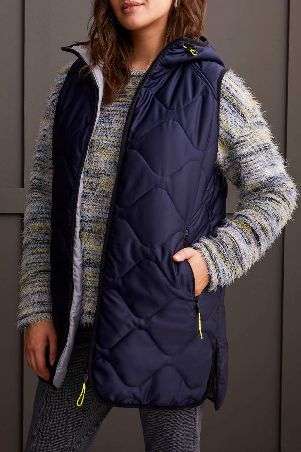 Reversible Hooded Puffer Vest