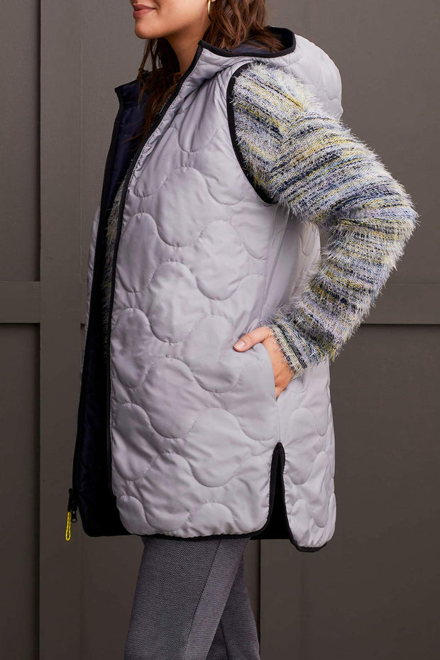 Reversible Hooded Puffer Vest