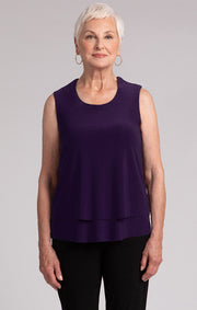 Sleeveless Double Layer Top