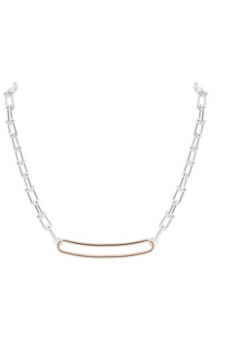 Champagne Hollow Bar Necklace