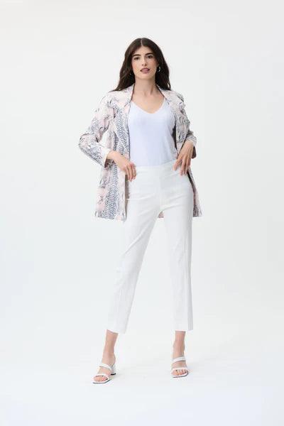 Textured Pull On Crop Pant