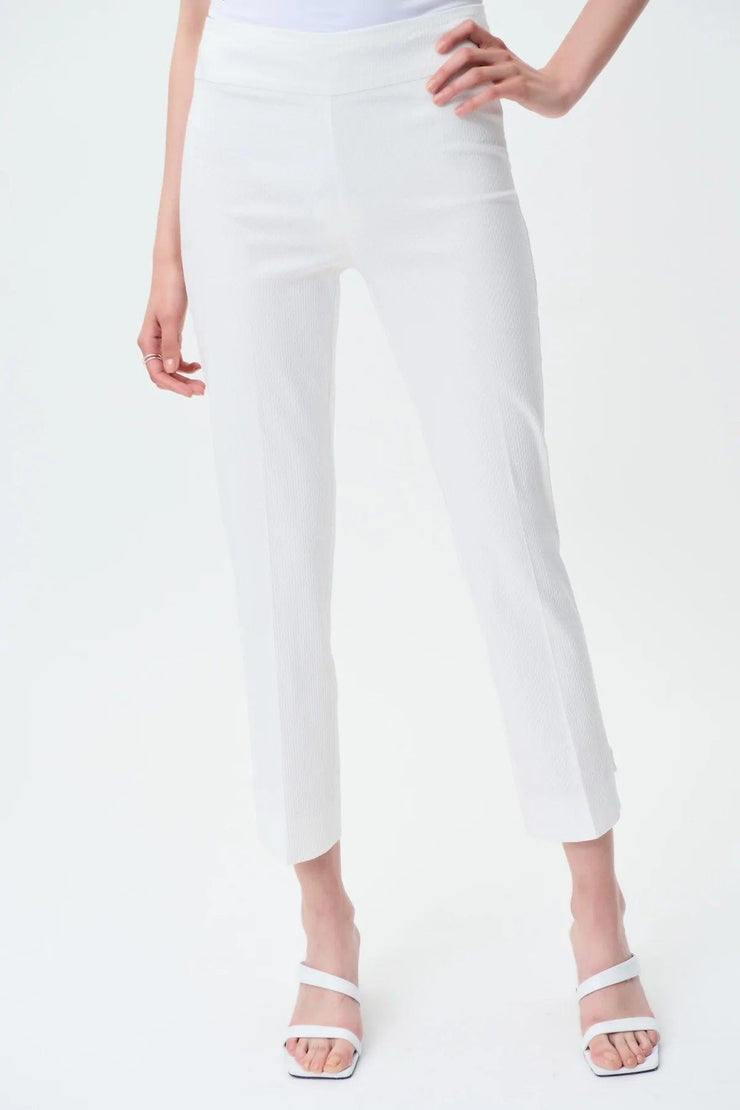 Textured Pull On Crop Pant