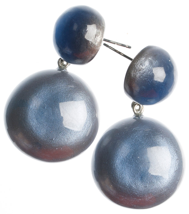 Freya Shimmer Blue Reversible Earrings-Watch Us Women Oakville