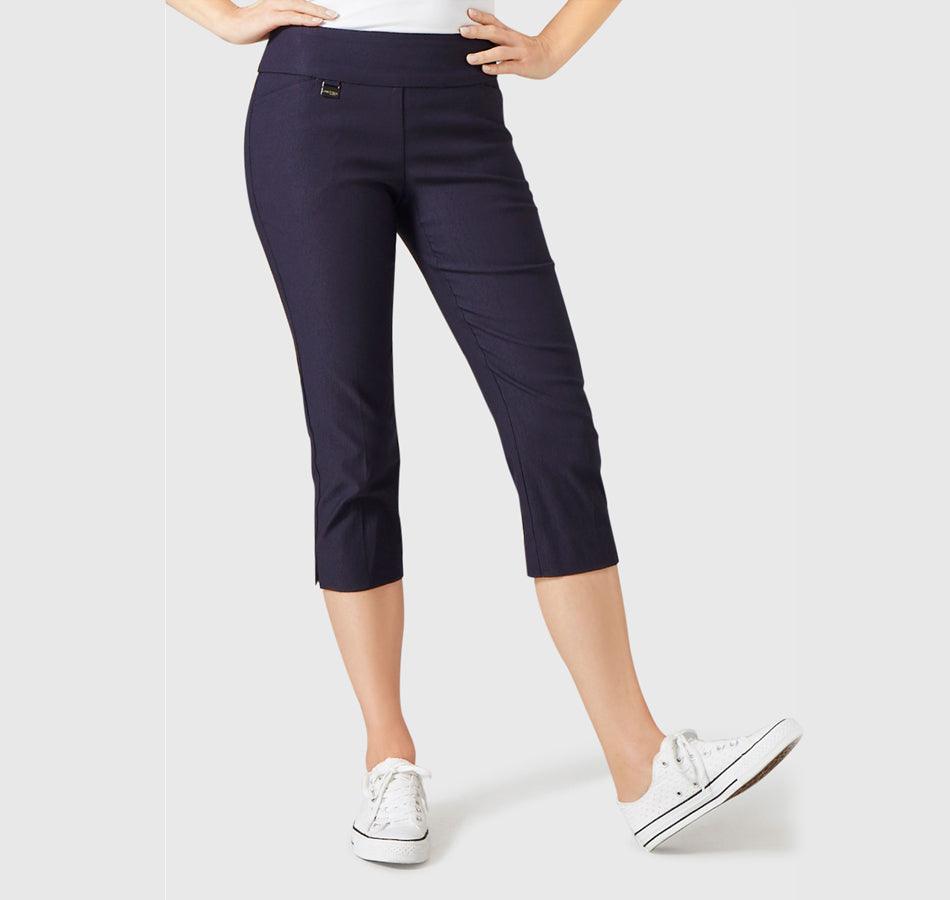 Navy blue capri on sale trousers