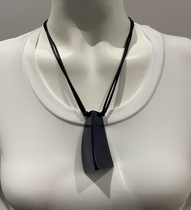 Necklace Navy Prism Pendant-Watch Us Women Oakville