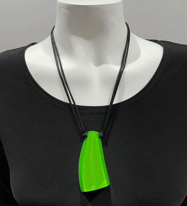 Necklace Green Prism Pendant