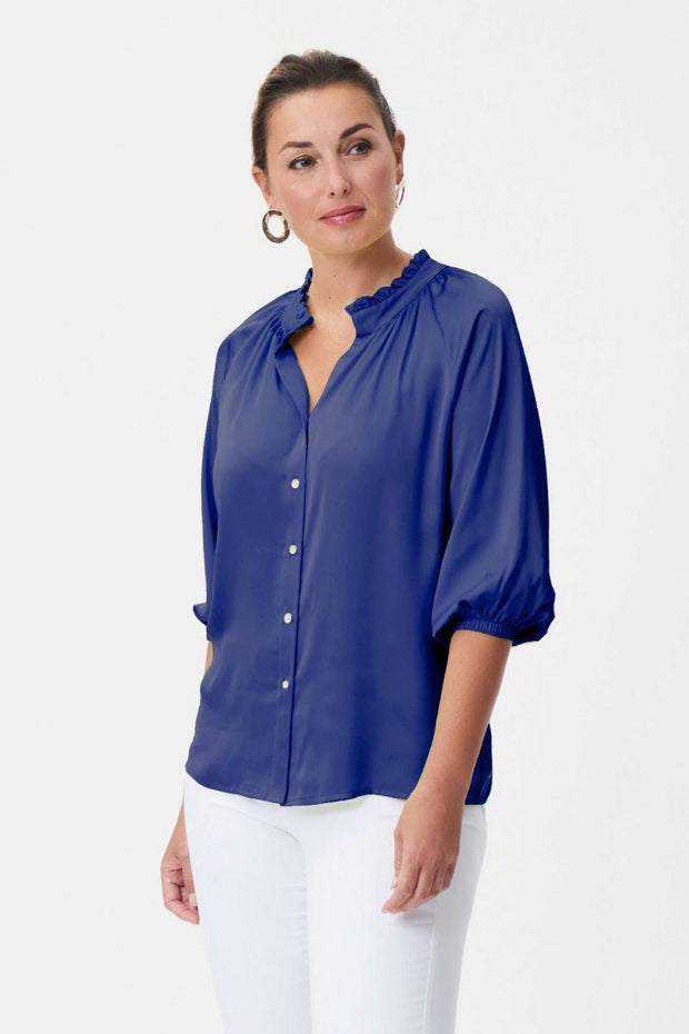 Satin Button Top-Watch Us Women Oakville