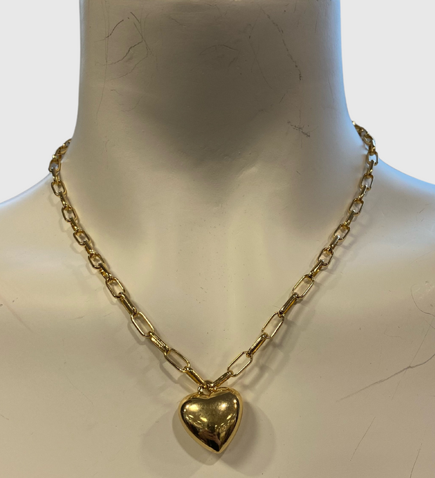 MERX Gold Heart Pendant Necklace-Watch Us Women Oakville