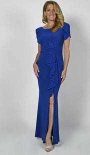 Front Ruffle Long Dress-Watch Us Women Oakville