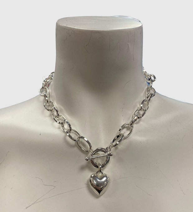 MERX Necklace Silver Heart-Watch Us Women Oakville